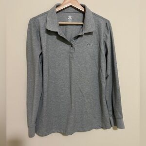 EUC: Mofiz Gray Long Sleeve Polo